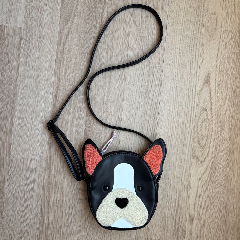 Cute Dog Face French bulldog Crossbody Bag kids